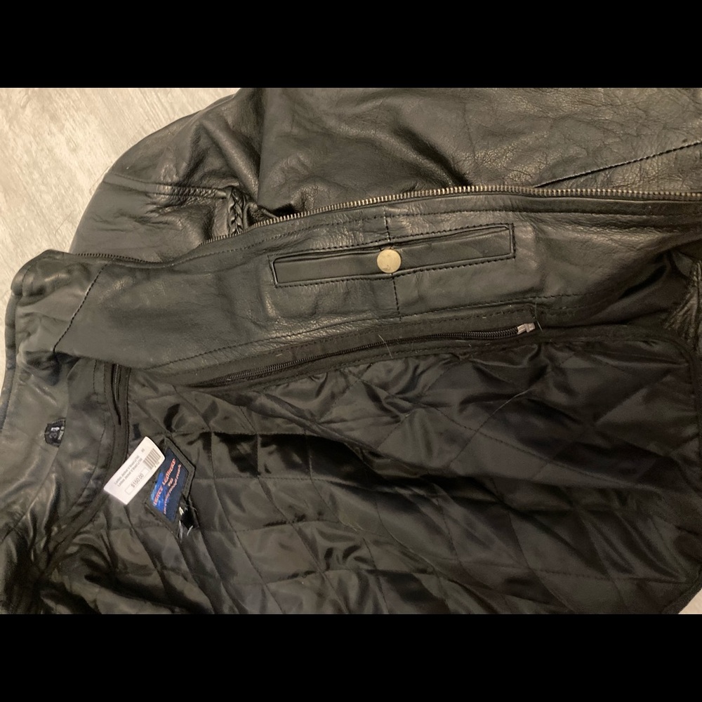 Authentic leather biker jacket - Picture 4 of 5